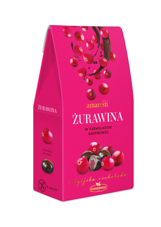 Żurawina w czekoladzie deserowej 80g Amaresti