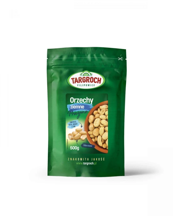 Orzeszki ziemne (arachidowe) prażone bez soli 500g Targroch