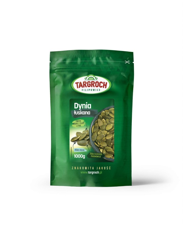 Polskie pestki dyni łuskane 1kg Targroch