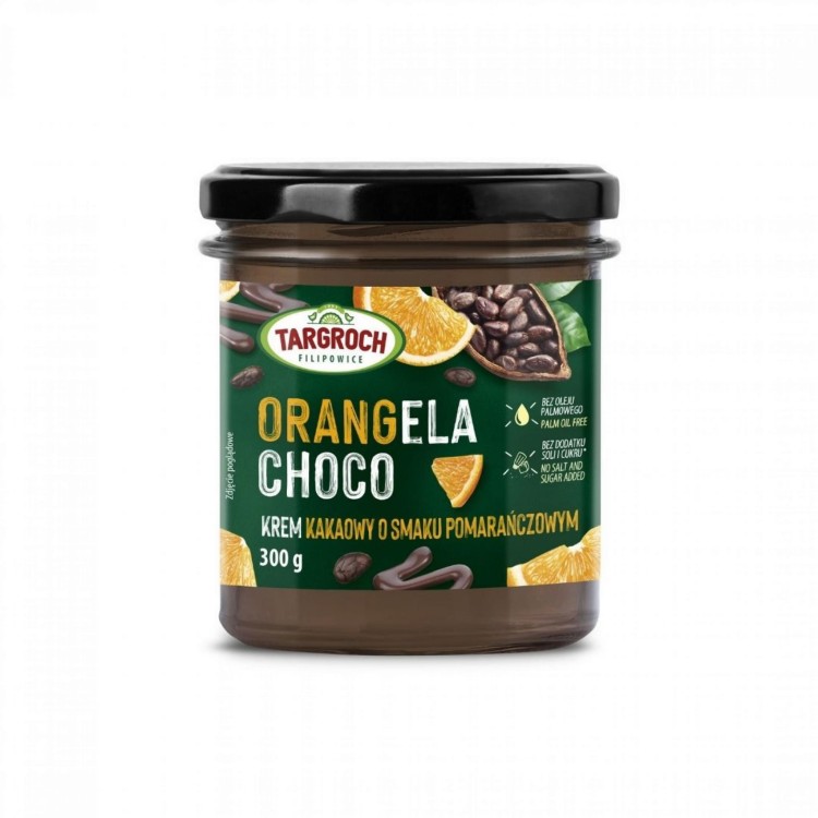 Krem kakaowy o smaku pomarańczowym 300g Orangela Choco