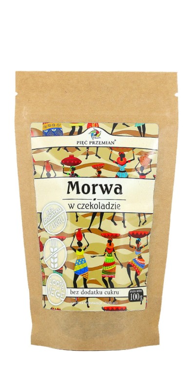 Morwa w czekoladzie bez cukru 100g - Pięć Przemian