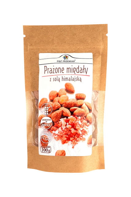 Prażone migdały z solą himalajską 100g