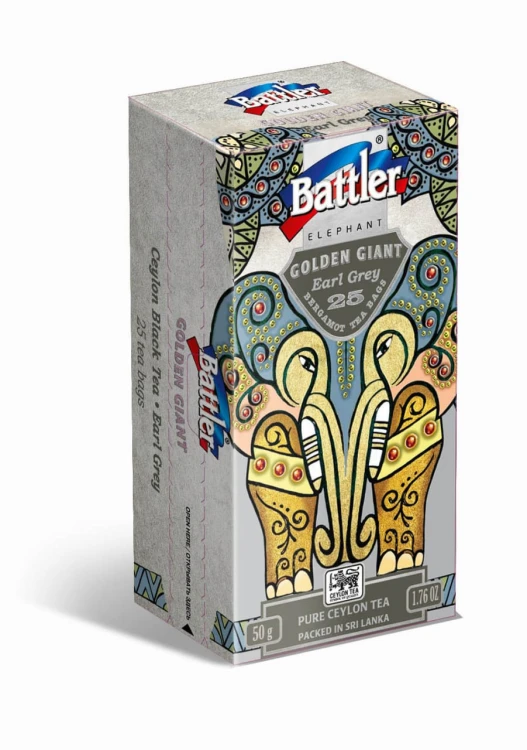 Herbata czarna cejlońska Earl Grey 25x2g Battler Elephant