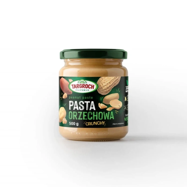 Pasta orzechowa crunchy 500g Targroch