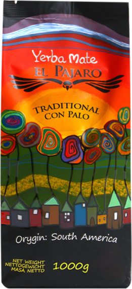 Yerba Mate El Pajaro Tradicional Con Palo 1kg