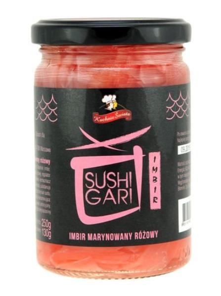 Imbir marynowany różowy Sushi Gari 250g Kuchnie Świata