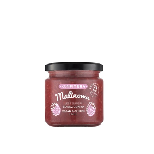 Konfitura malinowa bez cukru 190g Devaldano
