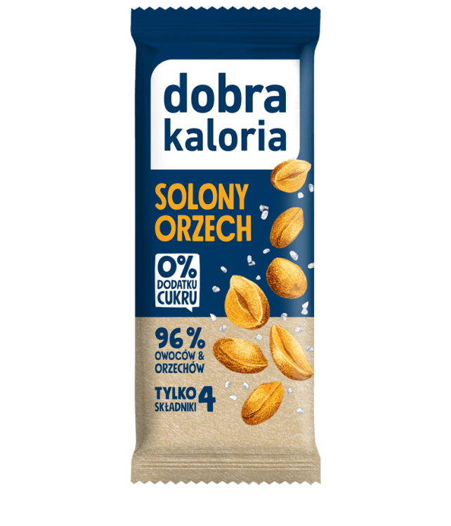 Baton owocowy Solony Orzech 35g Dobra Kaloria