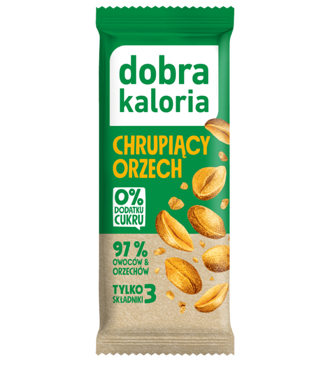 Baton owocowy Chrupiący Orzech 35g Dobra Kaloria