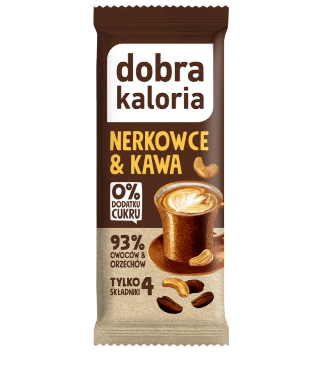 Baton owocowy Nerkowce-kawa 35g Dobra Kaloria