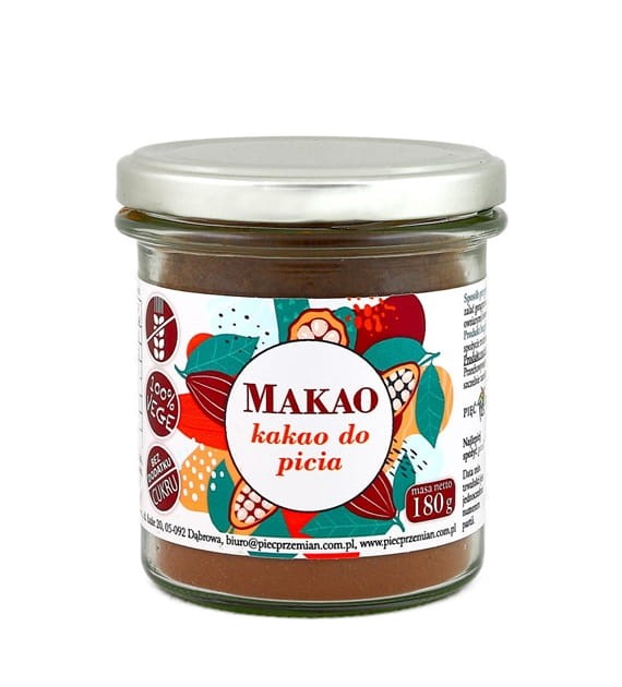 Makao - Kakao do picia bez cukru 180g Pięć Przemian