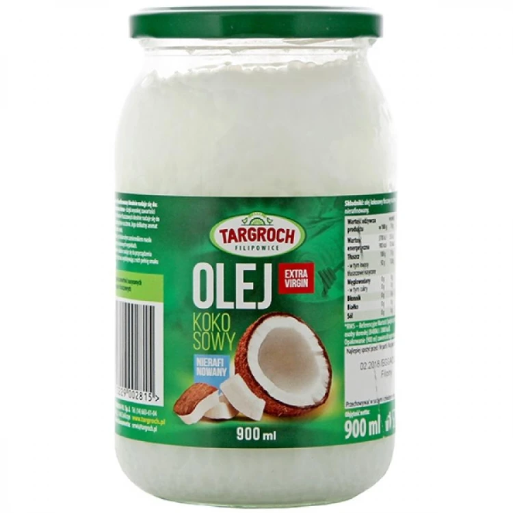 Olej kokosowy nierafinowany extra virgin 900ml Targroch