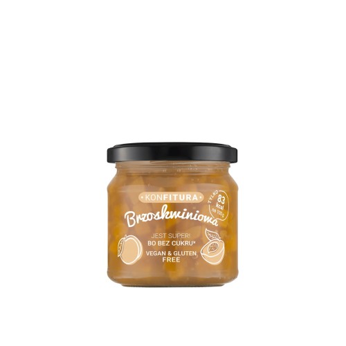 Konfitura brzoskwiniowa bez cukru 190g Devaldano