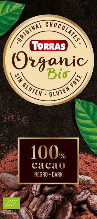 Czekolada Gorzka 100% Kakao EKO Bez Cukru 100g Torras