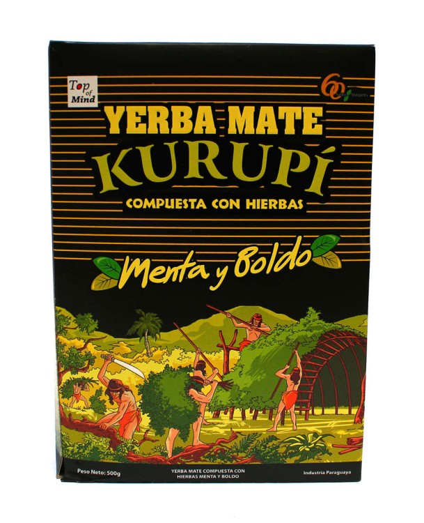 Yerba Mate Kurupi Menta-Boldo (Mięta-Boldo) 500g