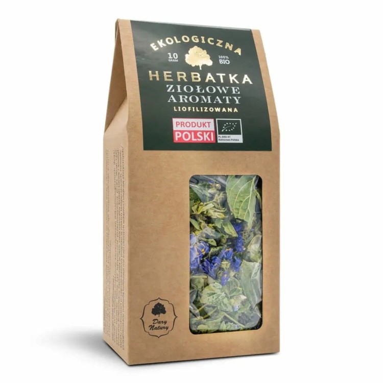 Liofilizowana herbatka - Ziołowe Aromaty EKO 10g Dary Natury