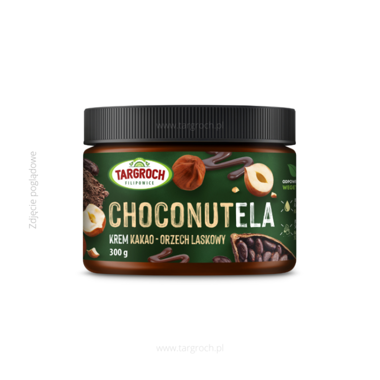 Chocoela - Krem z orzechów laskowych i kakao crunchy 300g Targroch