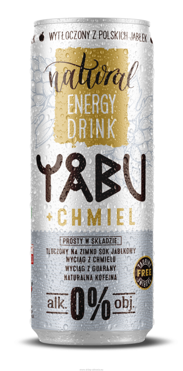 YABU Naturalny napój energetyczny CHMIEL 250ml LaSad