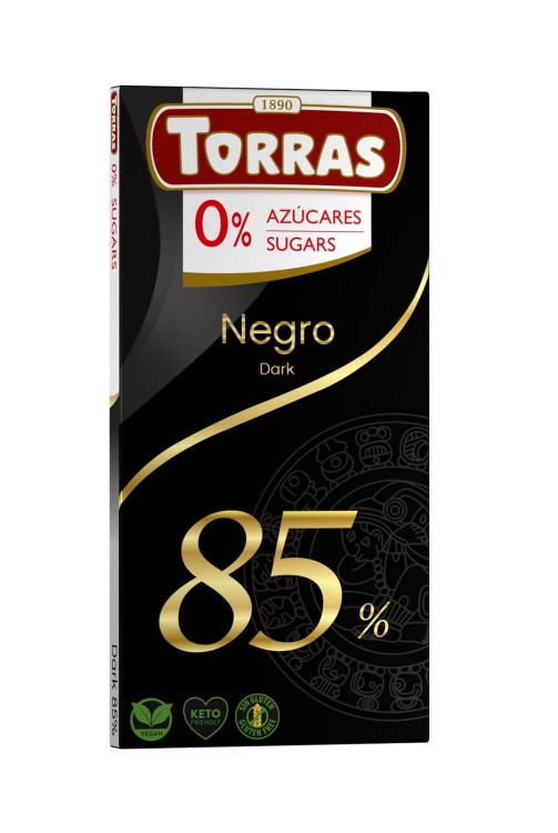 Czekolada Gorzka 85% Kakao Bez Cukru 75g Torras