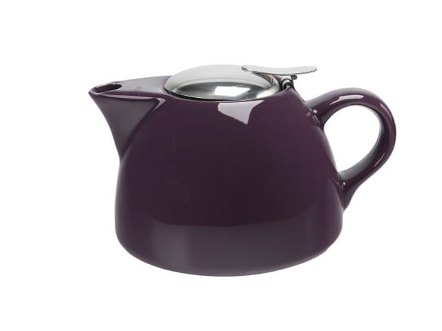 Dzbanek ceramiczny z zaparzaczem - fioletowy 650ml JH10170-A156