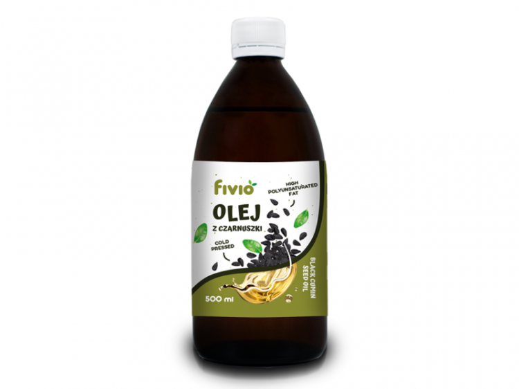 Olej z czarnuszki tłoczony na zimno 500ml FIVIO