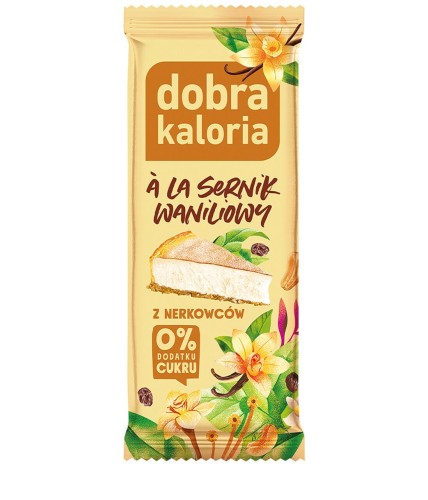 Baton z nerkowców a'la sernik waniliowy 35g Dobra Kaloria