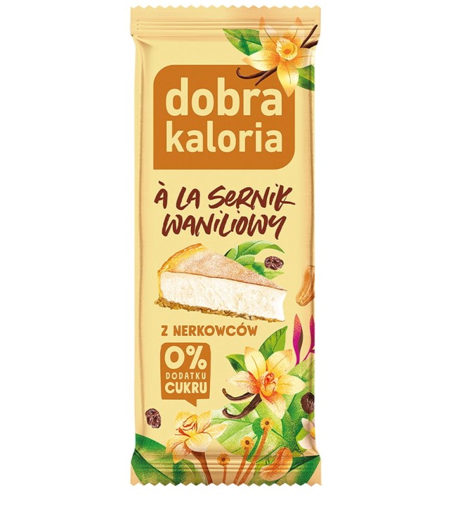 Baton z nerkowców a'la sernik waniliowy 35g Dobra Kaloria