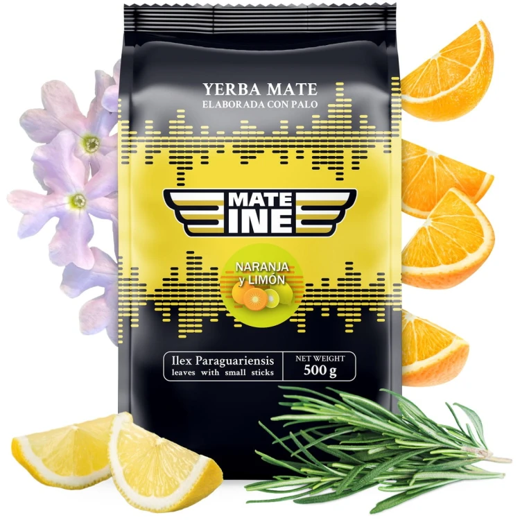 Yerba Mate Mateine Naranja y Limon (Pomarańcza-cytryna) 500g