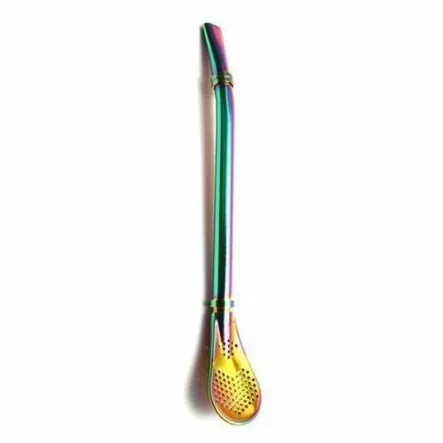 Bombilla La Mulata Al Promedio 15,5cm - kolorowa, tęczowa (RAINBOW)