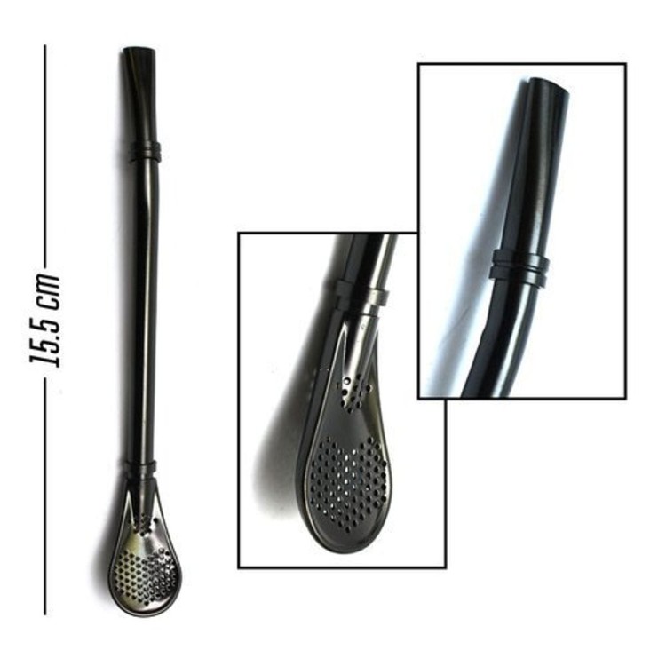 Bombilla La Mulata Al Promedio 15,5cm - czarna (black)