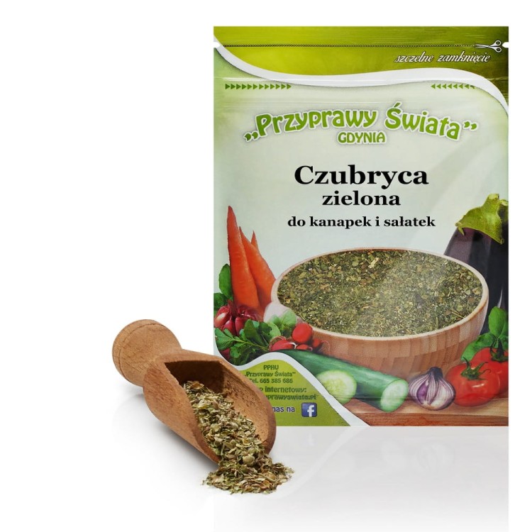 Czubryca zielona  - łagodna 25g Przyprawy Świata