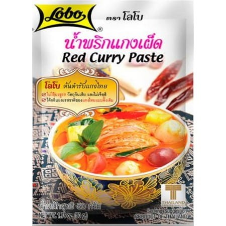 Pasta curry czerwona 50g LOBO