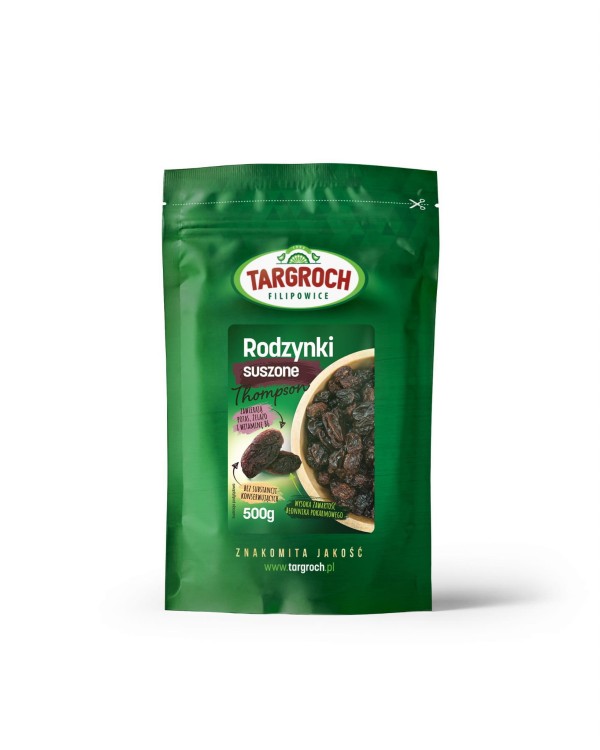 Rodzynki Thompson Jumbo (bez konserwantów) 500g Targroch