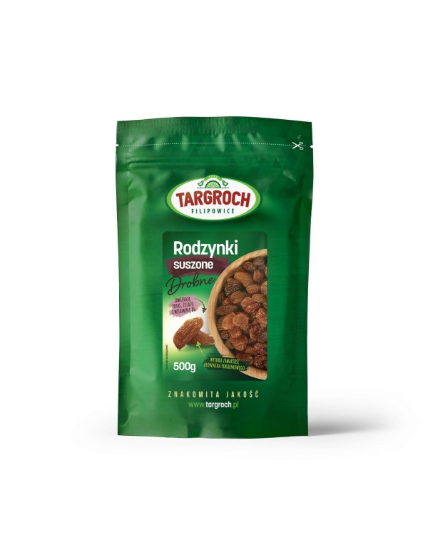Rodzynki drobne (bez konserwantów) 500g Targroch