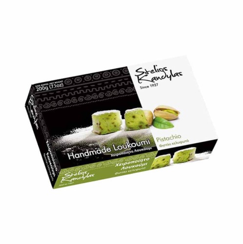 Greckie Loukoumi ręcznie robione z pistacjami 200g Kandylas