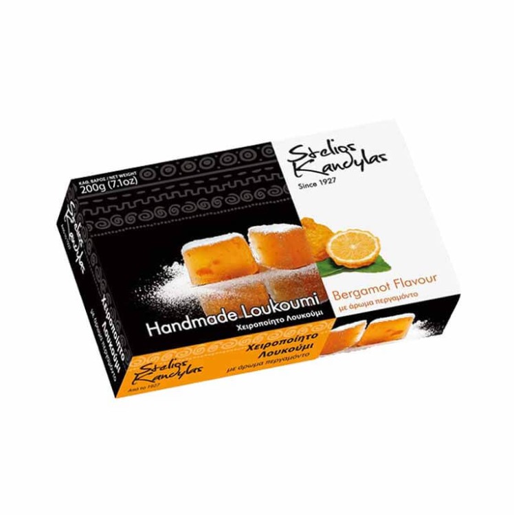 Loukoumi o smaku pomarańczy Bergamota 200g Kandylas