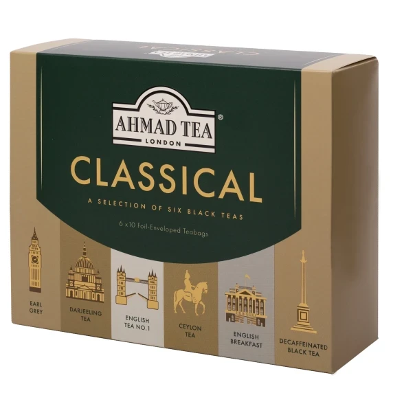 Kolekcja 6 klasycznych herbat czarnych (Clasical Tea Collection) 60x2g AMHAD