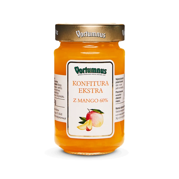 Konfitura ekstra z Mango 60% 250g Vortumnus