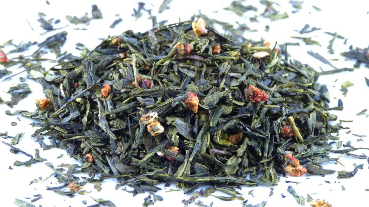 Herbata zielona Dotyk anioła (poziomkowa)