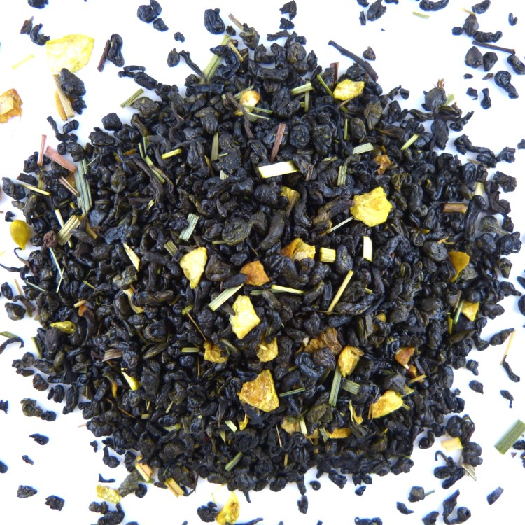 Herbata zielona Gunpowder temple of heaven lemon (cytrynowa)