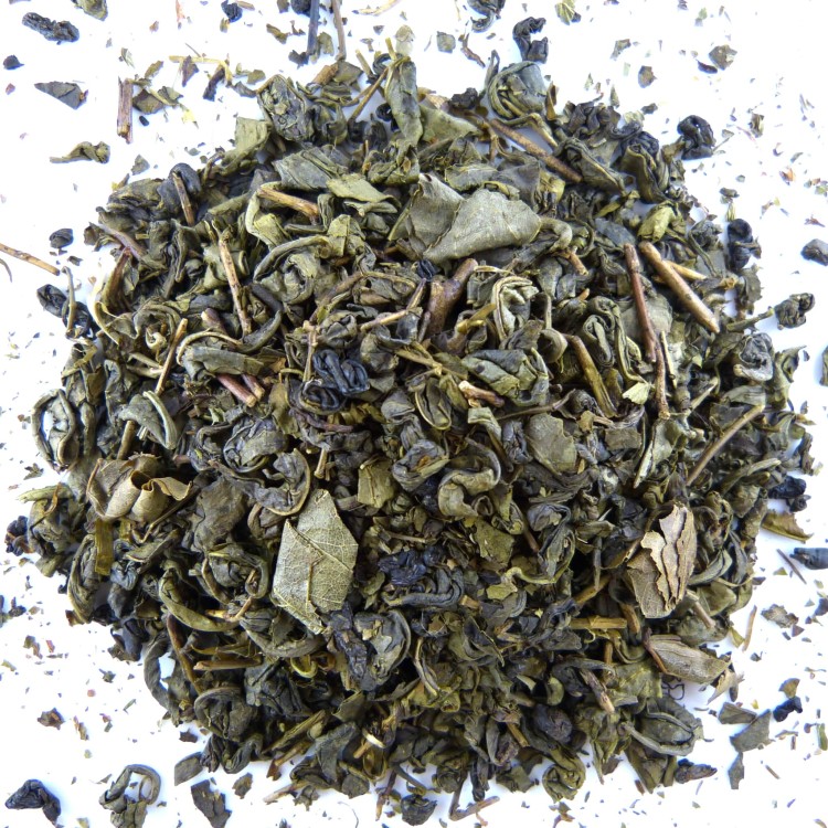 Herbata zielona gunpowder mięta