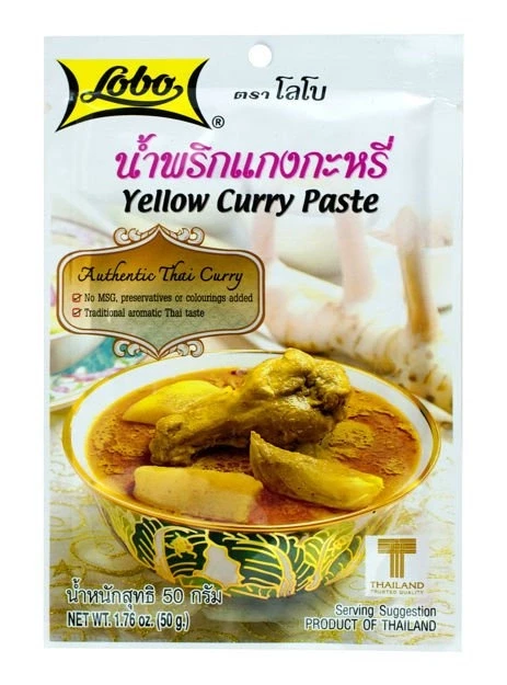 Pasta curry żółta (Yellow Curry Paste) 50g LOBO