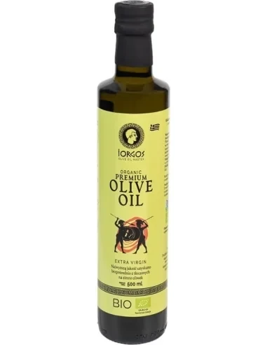 Grecka oliwa z oliwek PREMIUM extra virgin Sparta BIO 500ml IORGOS