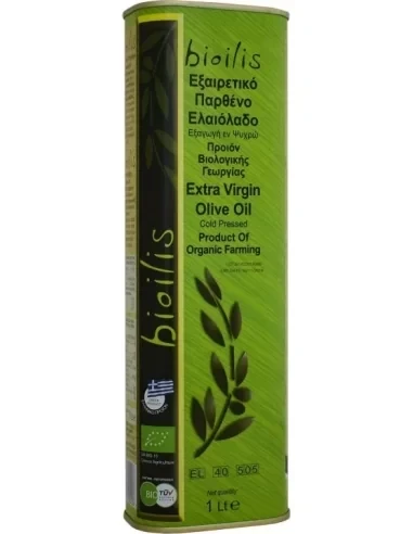 Grecka oliwa z oliwek extra virgin BIO 1l puszka BIOILIS