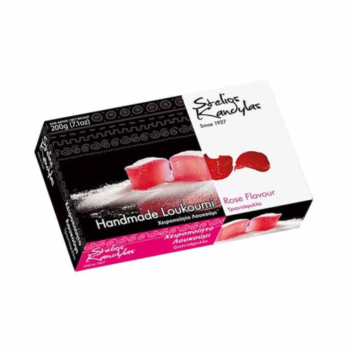 Loukoumi o smaku różanym 200g Kandylas