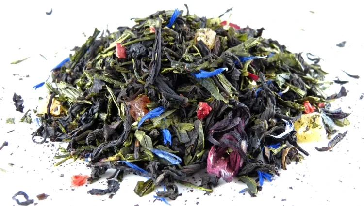Herbata mieszana (czarna Assam i zielona Sencha) Lampa Alladyna