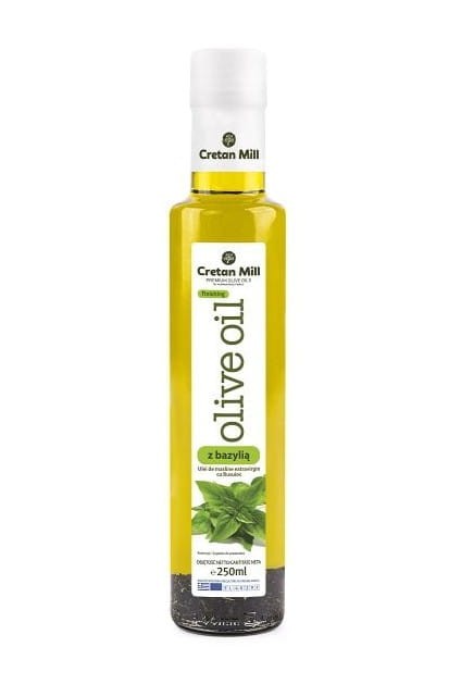 Grecka oliwa Extra Virgin z bazylią 250ml Cretan Mill