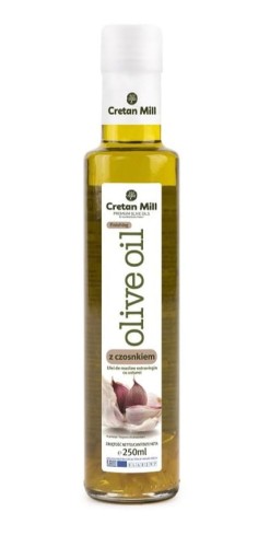Grecka Oliwa Extra Virgin z czosnkiem 250ml Cretan Mill