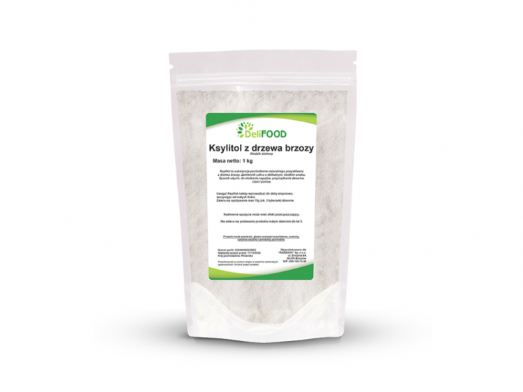 Cukier brzozowy - Ksylitol Fiński Danisco 1kg DeliFood