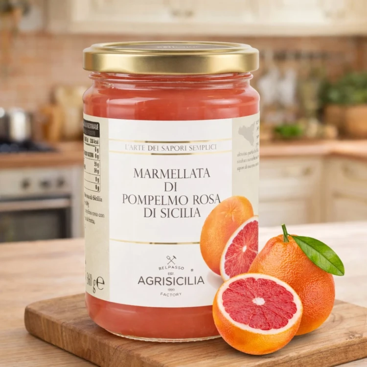 Sycylijska Konfitura z Czerwonego Grejpfruta 360g AGRISICILIA
